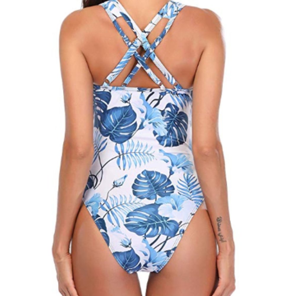 Plunge High Waisted Monokini - Picture 4 of 4